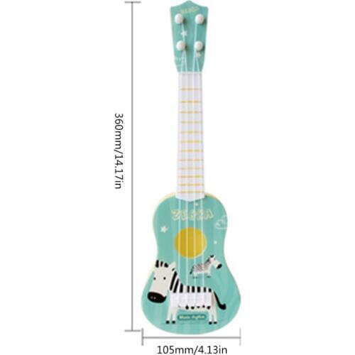 Cute Print Ukulele Beginner Kit with Clip on Tuner Light Weight Suitable for Solo Playing Singing Karaoke