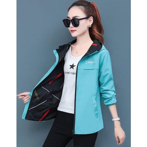 Fashion Short Sweatshirt zipper hoodie jacket female oversize cropped Outerwear warmclothes womens jackets spring autumn 2021