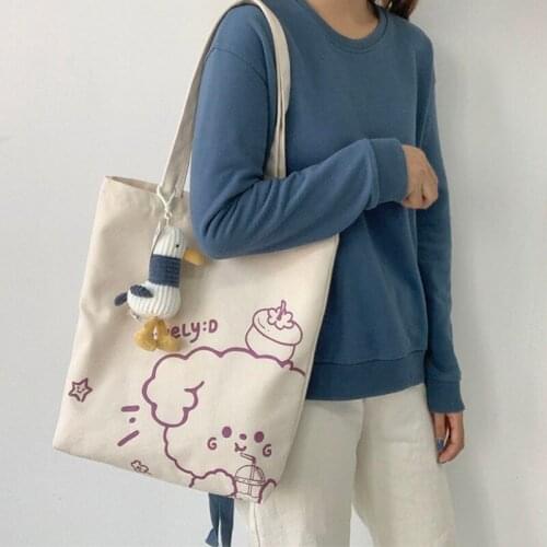 Women Top-handle Bags Bag New Red Canvas Bag Large Capacity Shoulder Bag Bolso Mujer Handbags