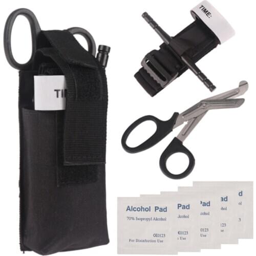 4Pcs/set Emergency Tourniquet Strap Military Cycling Hiking First Aid Release One Hand Tourniquet Outdoor Tools New Style