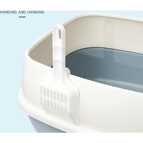 1pc Pet Cleaning Products Cat Litter Shovel Plastic Hook Integrated Convenient Durable Cat Toilet Cat Litter Scoop Pooper