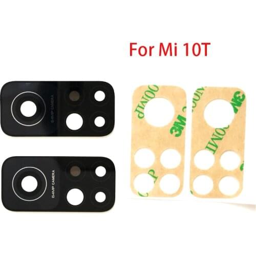 100pcs Back Rear Camera Glass Lens with Sticker For Xiaomi Mi 9 8 M8 lite Se A1 5X A2 6X MI 6 M6 CC9e 9T Pro Replacement Parts