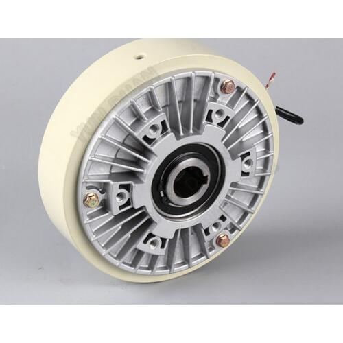 100Nm 10kg DC 24V Hollow Shaft 1000RPM Magnetic Powder Brake Unwinding For Tension Control Continuous Sliding Simulated Load