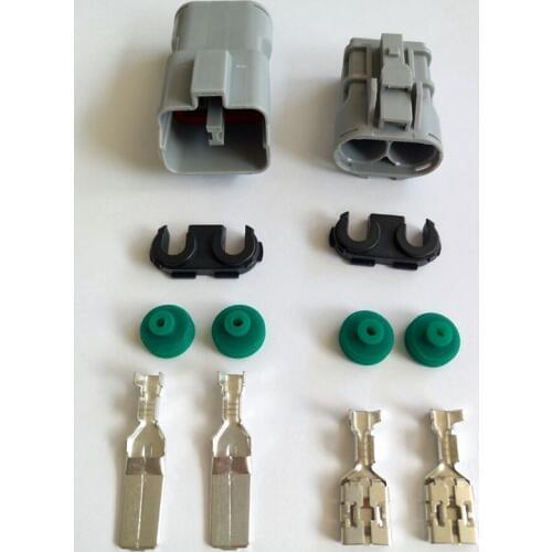 2 Pin 9.5MM Gray High Current Plug Connector Car Plugs with Terminal Tram Harness Connector DJ70253A-9.5-11-21