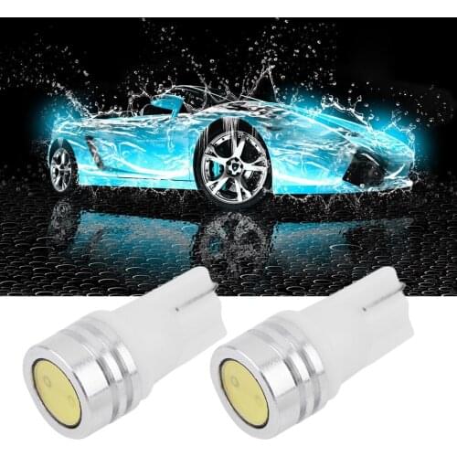 Professional 2 x White 1-SMD T10 LED INTERIOR Bulbs 12V Door Light Side Light Trunk Light with Long Lasting
