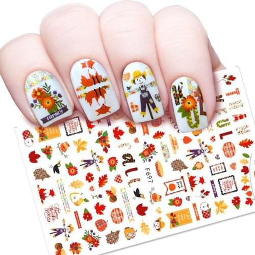 3D Nail Sticker Flower Boy Slider Nails Art Decoration Wraps Decals Cute Design Adhesive Manicure Tips Stickers Pegatina
