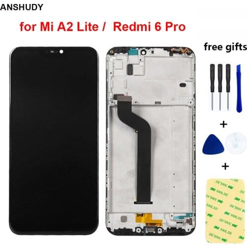 5.84 inch For Xiaomi Mi A2 Lite LCD Display Touch Screen Digitizer Sensor Glass Assembly For Xiaomi Redmi 6 Pro LCD Display