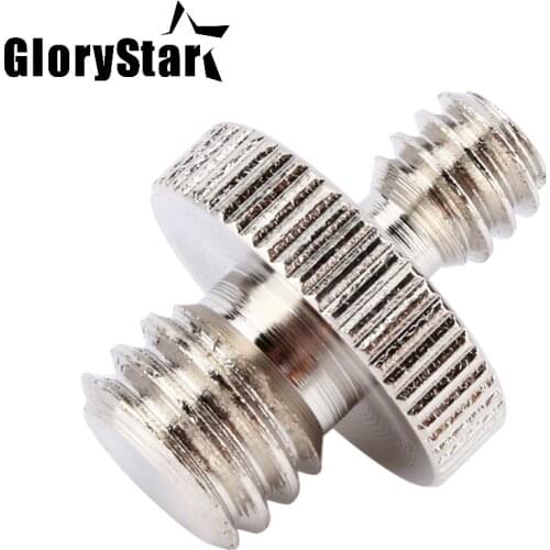 50pcs Camera Accessories 1/4" Male to 3/8" Male Threaded Metal Screw Adapter For Camera Tripod Stand DSLR SLR Supports 3/8 Inch