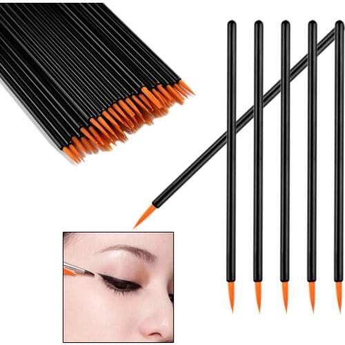 50Pcs Eyelash Brushes Disposable Cotton Swab Micro Individual Eyelashes Microbrush Lash Removing Lash Extension Accessories