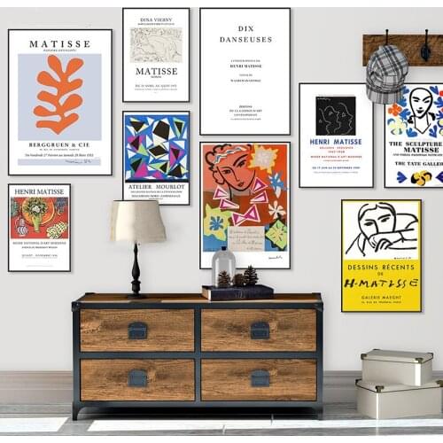 Abstract Portrait Fashion Retro Posters Henri Matisse Picture Prints Wall Art Canvas Painting for Living Room Home Cuadros Decor