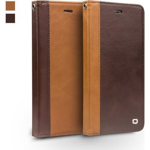 QIALINO Genuine Leather Flip Cover for iPhone 8 Luxury Card Slot Hight Quality Slim Phone Case for iPhone8 plus for 4.7/5.5 inch