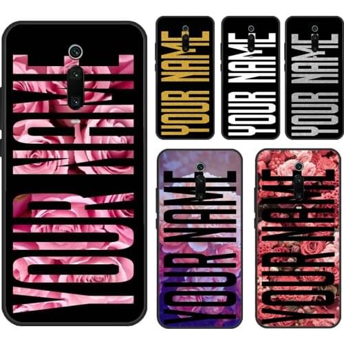 CUSTOM YOUR Rose NAME GOLD INITIALS Case For POCO X3 Pro F1 F2 M3 F3 Cover For Xiaomi Mi 11 Lite Ultra Mi 10T Pro Note 10 Lite
