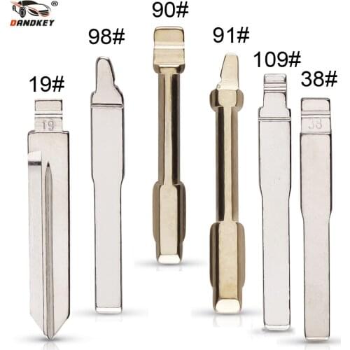 Dandkey 20pcs HU101 FO21 FO38 Remote KD Car Key Blade For Ford Fusion Focus Mondeo Fiesta Galaxy Flip Blank #19 38 90 91 98 109
