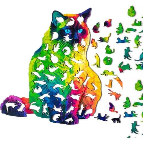 Wooden Puzzle For Adults Children DIY Wooden Puzzles Each Piece Is Animal Shaped The best Christmas Gift Wooden Jigsaw Puzzle