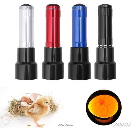 1 Pcs Incubator Eggtester Egg Candling Lamp 9 LED Super Cold Incubation Equipment Chicken Tool DropShip