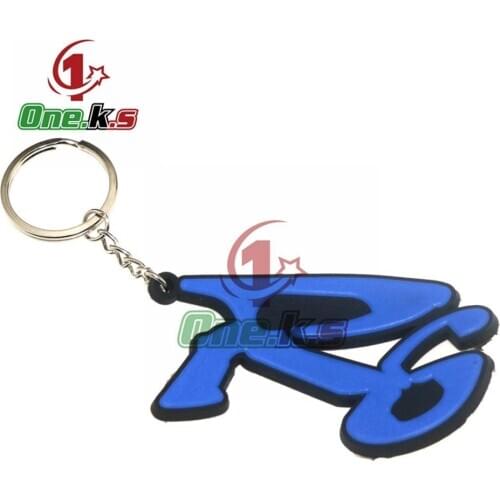 【Buy three get one free】Rubber Motorcycle Key Ring Key Chain cool keychain 3D Soft For YAMAHA R6 All Model R6