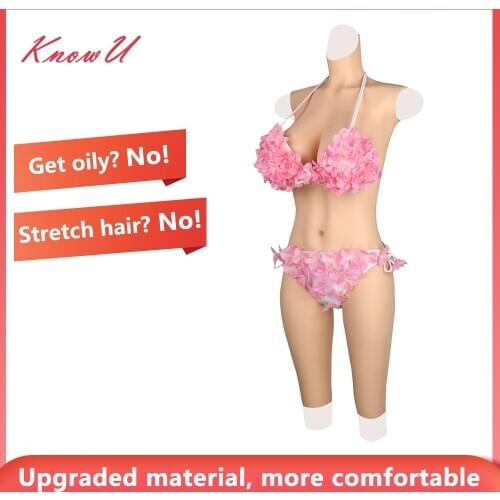 KnowU Fake Boobs G Cup Silicone Full Bodysuit Crossdresser Tgirl Transvestite Silikonbrustprothesen Силиконовые формы груди