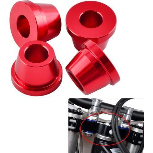 NICECNC Handlebar Clamp Mount Bushings For Honda CR125R CR250R CRF250R CRF450R CRF450RX 2017 2018 CR 125R 250R CRF 450R 450RX