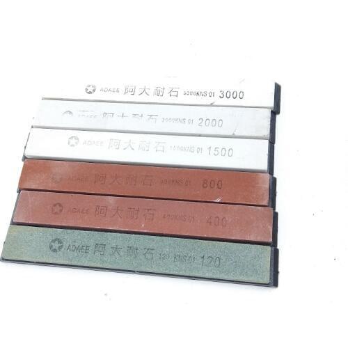 NEW 6pcs Olistone Polishing Stone 80#-3000# Fixed Angle Whetstone For Kitchen Knife Sharpener Professional Sharpening System