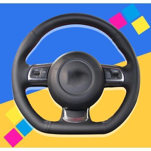 Auto Braid On The Steering Wheel Cover for Audi TT TTS (8J) 2006-2014 A3 S3 (8P) Sportback 2008-2012 R8 (42) Car Wheel Covers