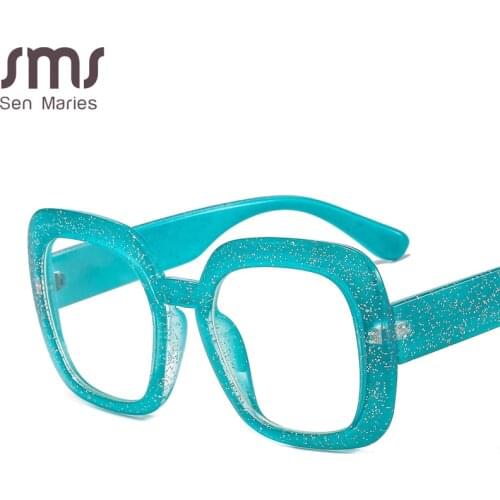 Classic Optical Frame Non Anti-blue Square Eyeglasses Women Fashion Clear Lems Glasses Frames Retro Clear Myopia Frame Lady