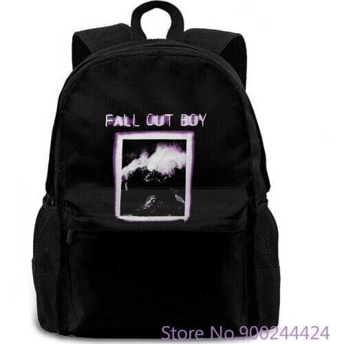 Authentic FALL OUT BOY Neon Wave Window Slim-Fit NEW Over Style Styles Youth women men backpack laptop travel school adult