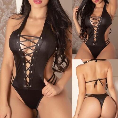 Pajamas Femininas Eroticas Tailandesa Fashion Sexy Sleepwear Lingerie Temptation Patchwork Underwear Set Mujer Nightdress Plus