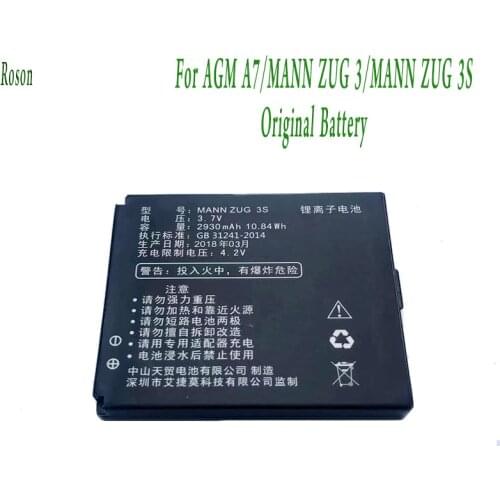 Roson Mobile Phone Battery for AGM A7,2930mAh New Back up Batteries Replacement For MANN ZUG 3 3S Smart CellPhone li-ion Battey