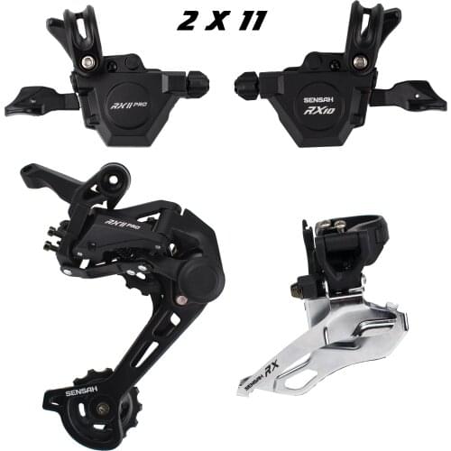 SENSAH Bicycle Bike 11 / 2x11 / 3x11 Speed Trigger Shifter Lever Rear Derailleurs For MTB Mountain RX11PRO Group set New