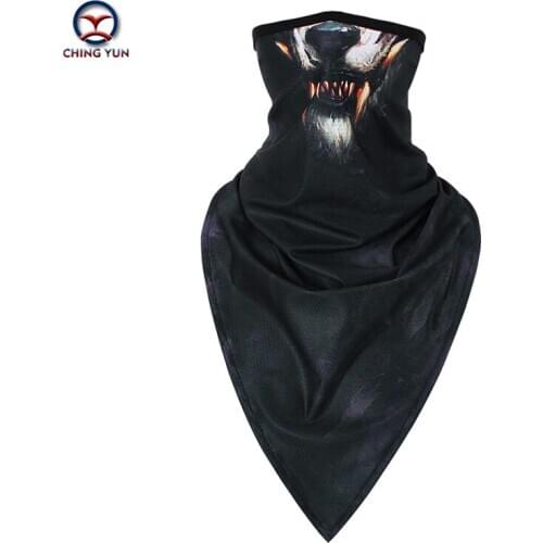 CHINGYUN 2020 ice silk animal mask sunscreen riding neck sleeve digital printing men and women outdoor sports triangle scarf 02