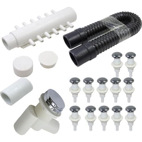 Spa massage tub nozzle suit ,such as air jet/air distributor/water valve/tub pipe,Suitable for all types of massage bathtub