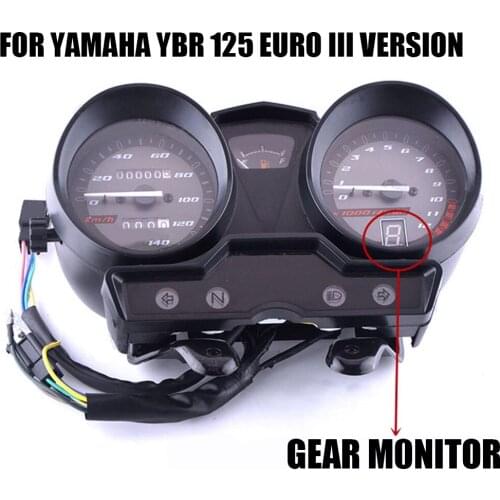 For YAMAHA YBR 125 Euro III version Motorcycle Speedo Meter Gauge Instrument YBR Factor Hornet Odometer Speedometer Gear Display