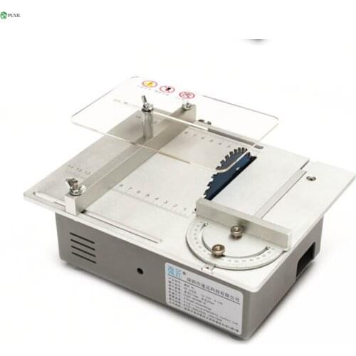 Precision Small Table Saw/Mini Multi-Function Woodworking Cutting Table/DIY Cutting Machine/Desktop Electric Saw/Home Wood Saw