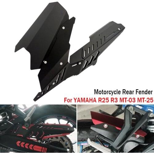 For YAMAHA YZF R25 R3 YZF-R25 YZF-R3 MT-03 MT03 MT-25 MT25 Motorcycle CNC Rear Fender Mudguard Chain Guard Cover Protector Kit