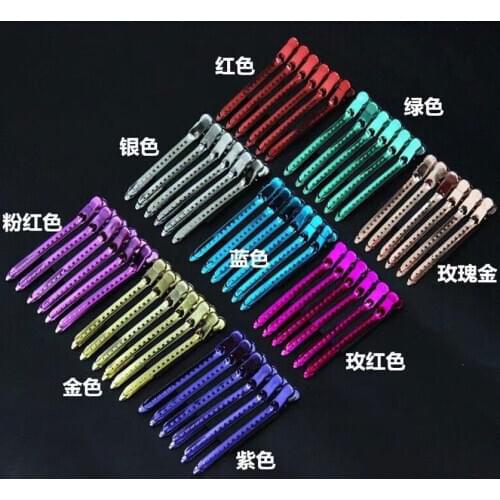 12pcs metal curl hairdresser hair clips Hair Clamps Hairdressing Pro salon Section Hair Clips hair styling accessories