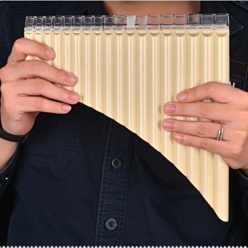 18 Pipe Pan Flute Panpipes C Key Pan Pipes with Mouthpiece for Beginners Students