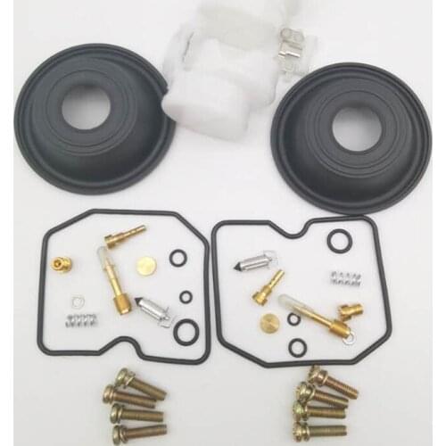 2 Sets Carburetor Carb Repair Kit Plunger Diaphragm For KAWASAKI Vulcan 500 EN500 1991-1995 2 Floats And 2 Diaphragms