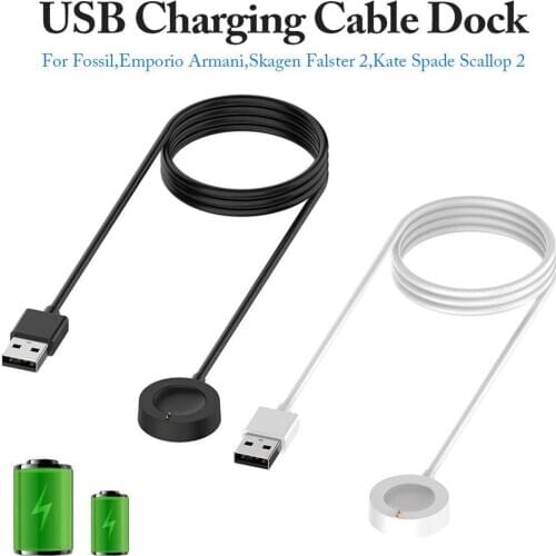 K High Quality Smart Watch Magnetic USB Plug Charging Cable Replacement For Fossil Gen 4/5/Misfit Vapor 2 Smart Accessories
