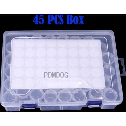 45/28 Bottles Diamond Painting Tools Accessories Storage Box Beads Container Diamond Embroidery Stone Mosaic Convenience Box