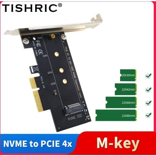 M.2 NVME SSD To PCIe 4X Adapter M-key PCI-E Compatible With Motherboard X4/X8/X16 Slots Adapter Card For 2230/2242/2260/2280 M2