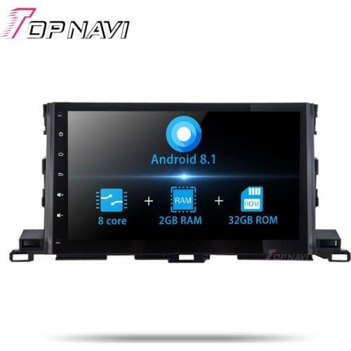 Autoradio 2 din Android 8.110.1''Auto Car Multimedia Players For Toyota Highlander 2015 Car GPS Navigation with Radio MP3 No DVD