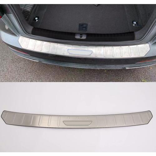 Car accessories For Audi A6 C8 2019 Stainless Steel Rear Trunk Boot Bumper Guard Plate Protector Molding Trim 1pcs