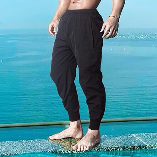 Men Pants Joggers Fitness Running Quick Dry Outdoor Sweatpants Slim Breathable Trouser Comfortable Plus Size