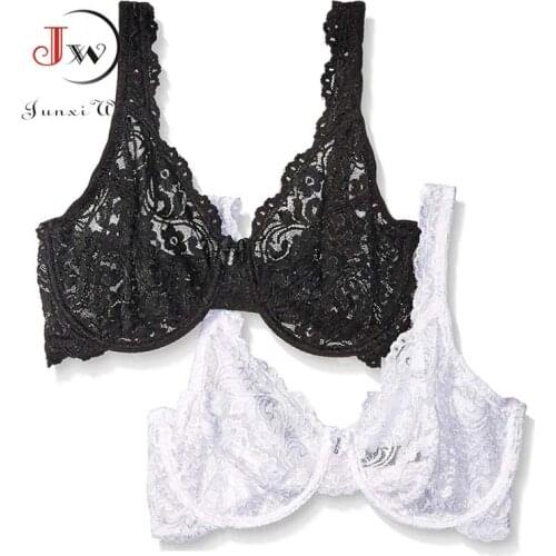 Sexy Womens Lace Unlined Underwire Push Up Bra Full Lace Brassiere Underwear Bras Lingerie Intimates Bralette Women