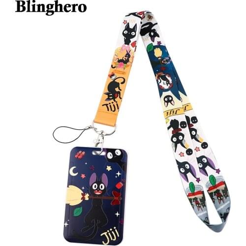 CB553 Anime Cat Neck Strap Lanyards Badge Holder Mobile Phone Hanging Rope Pendant Keychain Accessories