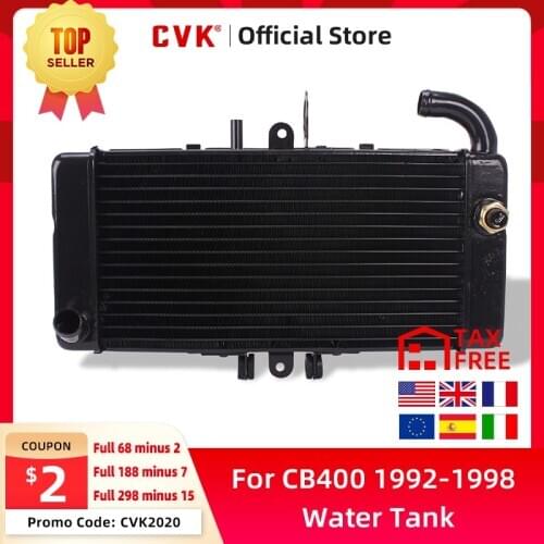 CVK Motorcycle Aluminium Radiator Cooler Cooling Water Tank For HONDA CB400 CB400SF 1992 1993 1994 1995 1996 1997 1998 92-98