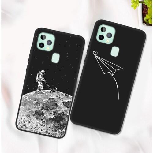 For OUKITEL C22 5.86'' Case C21 Couple Black Silicone Back Cover Phone Case For OUKITEL C21 C22 C 22 Cases OUKITELC22 Fundas
