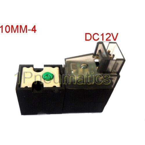 Free Shipping 2PCS Seamless Underwear Machine 10MM Sock Solenoid Valve 90 degree Connector Plug Mini Hosiery Machine valve DC12V