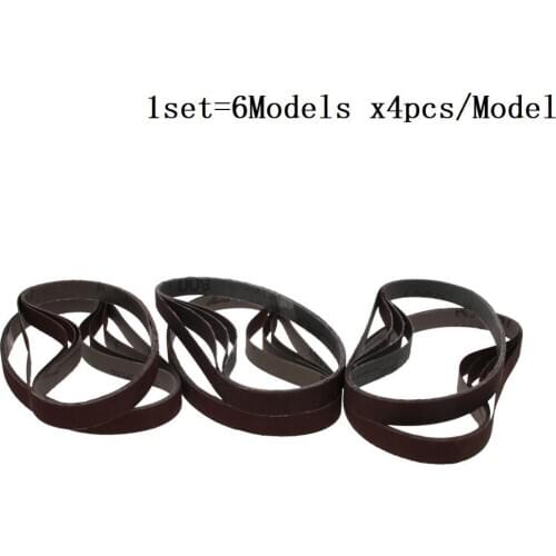 Hot 1set Sanding Belt 457*13 Size Alumina Grinding Abrasive Belt High Strength 240~1000 Grit All 6Models x4pcs/Model