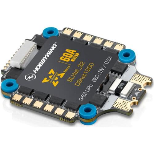 Hobbywing XRotor Micro 60A 3-6S Blheli_32 DSHOT1200 4 IN1 Brushless ESC for RC Drone FPV Racing 30.5x30.5mm